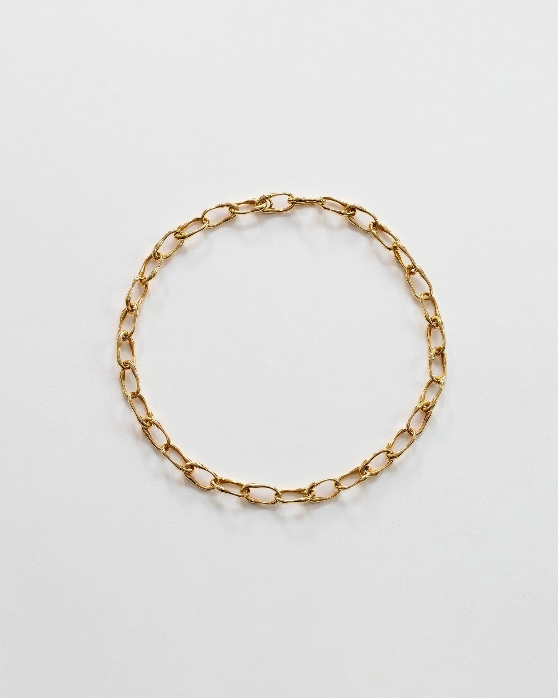 Halsband med länkar i guldpläterat 925 Sterling silver.