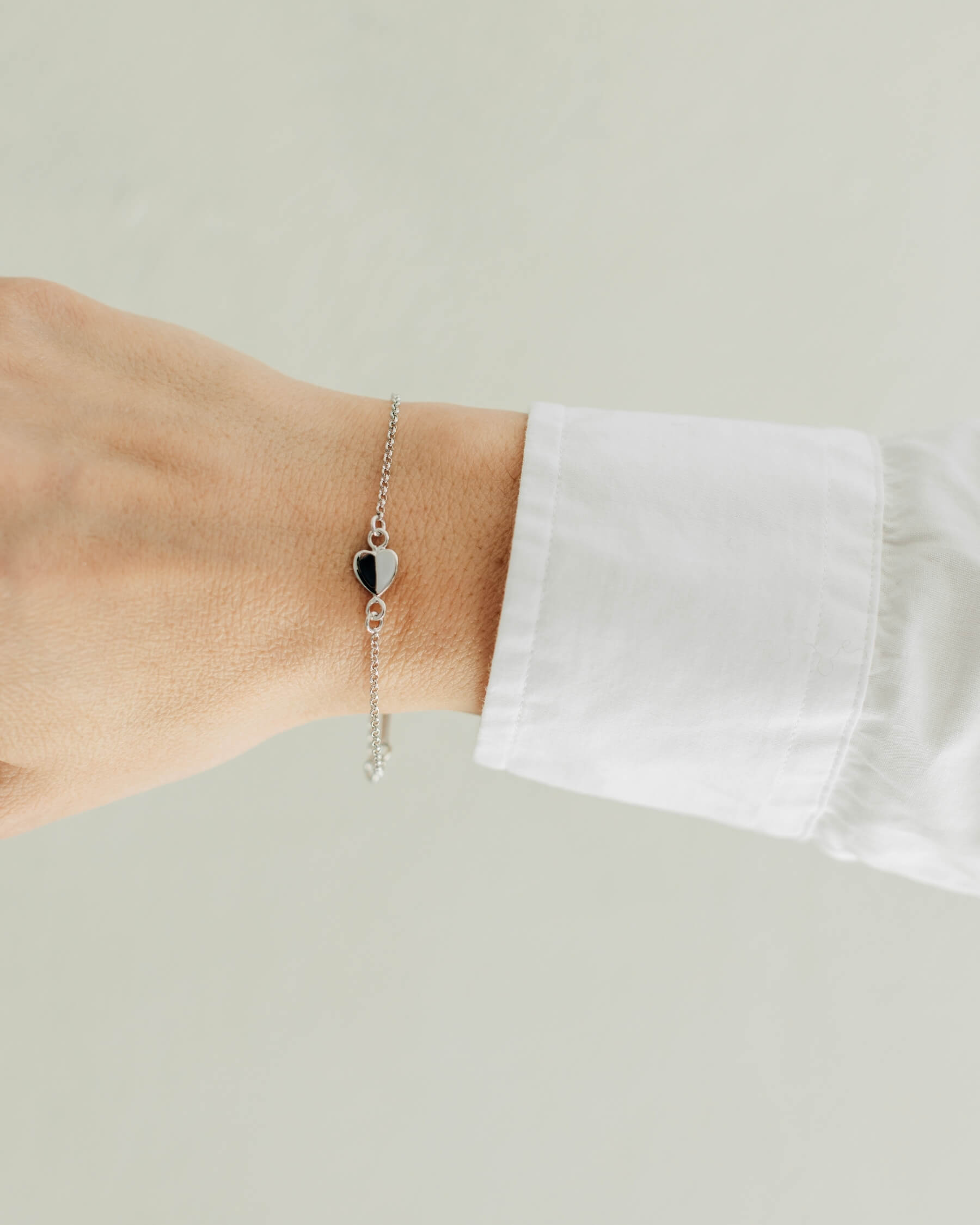 Heart Armband Silver